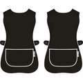 Tabard Apron 2-Pack with Button-Side 2-Pack Solid Check Options - Black, S option