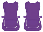 Tabard Apron 2-Pack with Button-Side 2-Pack Solid Check Options - product gallery image 22