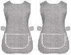 Tabard Apron 2-Pack with Button-Side 2-Pack Solid Check Options - product gallery image 28