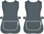Tabard Apron 2-Pack with Button-Side 2-Pack Solid Check Options - product gallery image 32