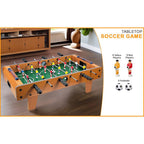 Tabletop Football Game with 70cm, Wood, Foosball Table Wooden Compact Table Top - product gallery image 2