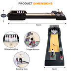 Tabletop Game with Wheels, Bowling Game, Mini Bowling Pins Balls Desktop Bowling - product gallery image 12