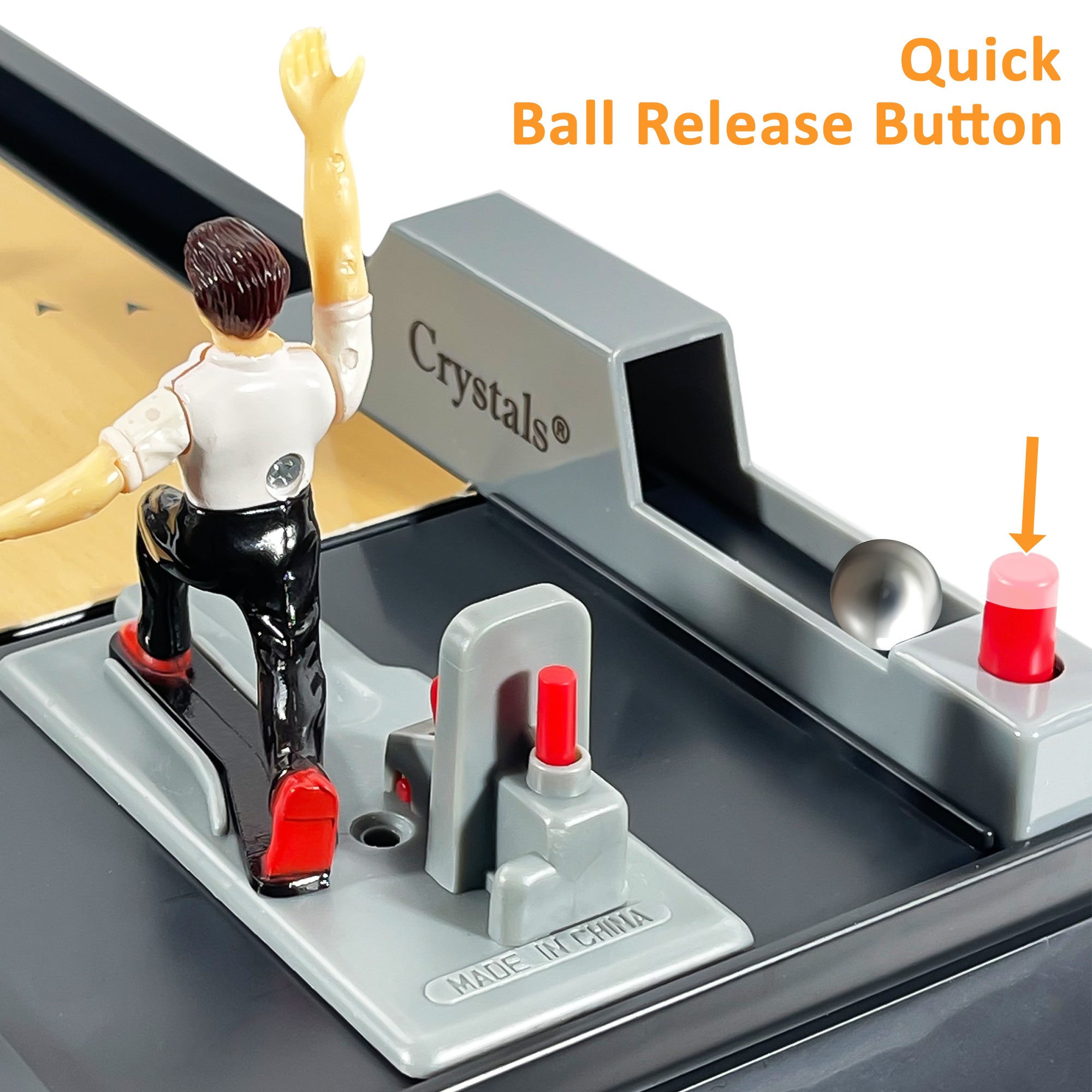 Tabletop Game with Wheels, Bowling Game, Mini Bowling Pins Balls Desktop Bowling - product gallery image 5