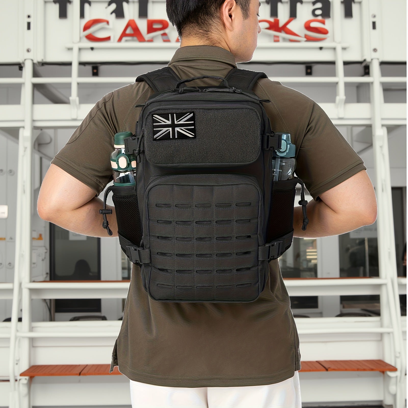 Tactical Backpack with Water-Resistant, Waterproof - Black option
