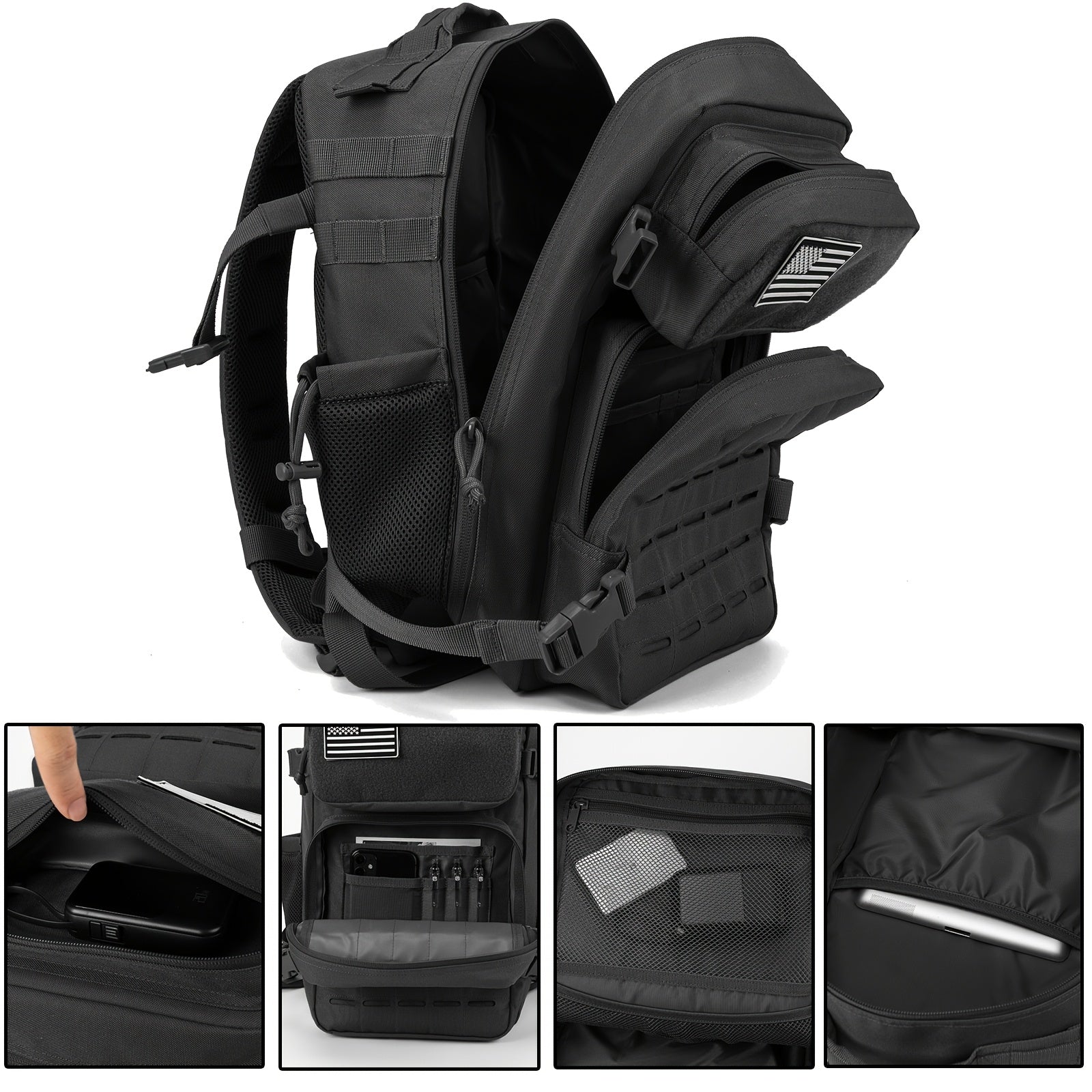 Tactical Backpack with Water-Resistant, Waterproof - product gallery image 4