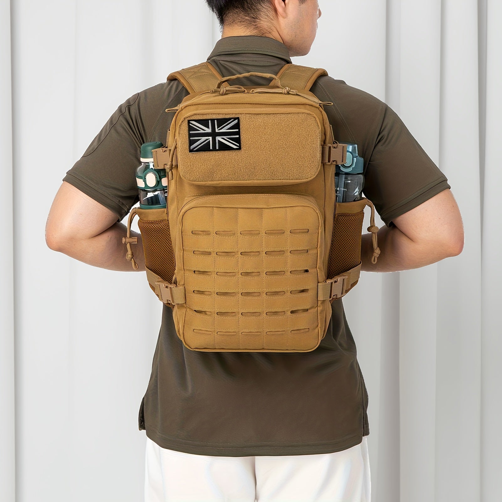 Tactical Backpack with Water-Resistant, Waterproof - Khaki option