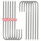 Tent Peg with Pull-Out, 8mm, 30cm, Plastic, 20 Pack, 10pcs