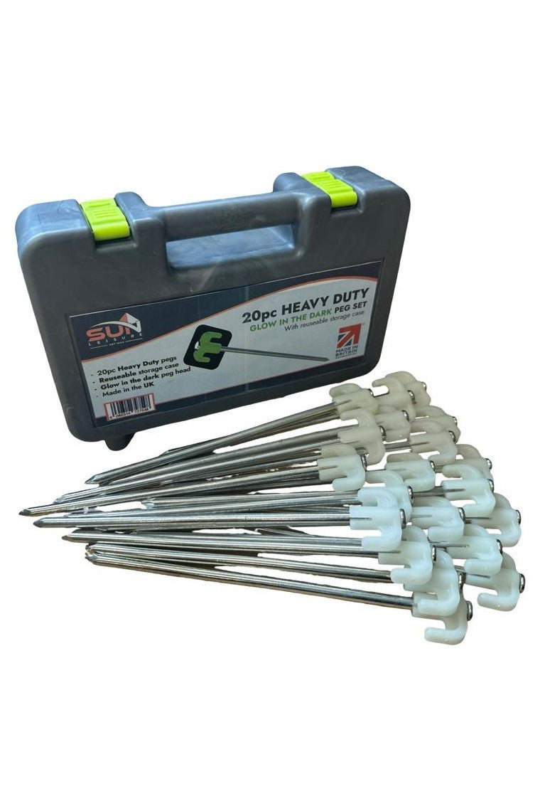 Tent Pegs & Stake with Plastic, 20 Pack, 1, Glow in Dark Camping Heavy Duty - product gallery image 7