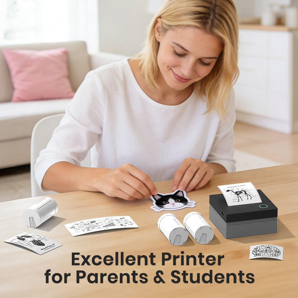 Thermal Label Printer Portable Wireless Inkless Mini 203DPI with Rechargeable - product gallery image 11