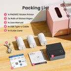 Thermal Label Printer Portable Wireless Inkless Mini 203DPI with Rechargeable - product gallery image 5