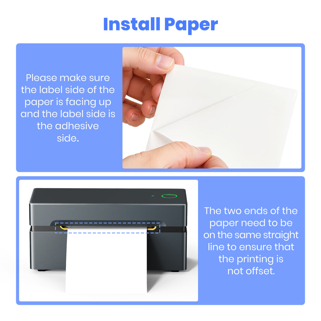 Thermal Label Printer Wireless 4x6 Bluetooth USB High-Speed Shipping - product gallery image 17