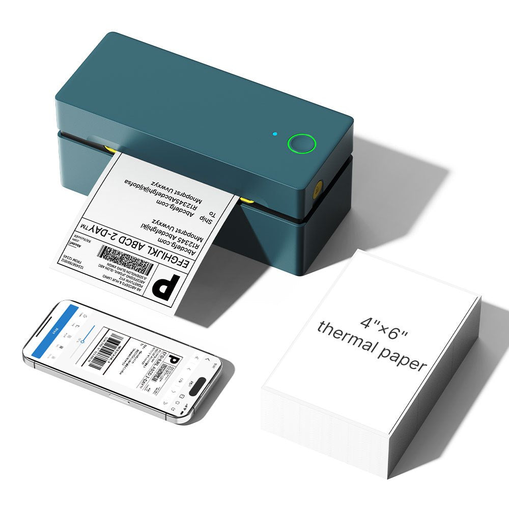 Thermal Label Printer Wireless 4x6 Bluetooth USB High-Speed Shipping
