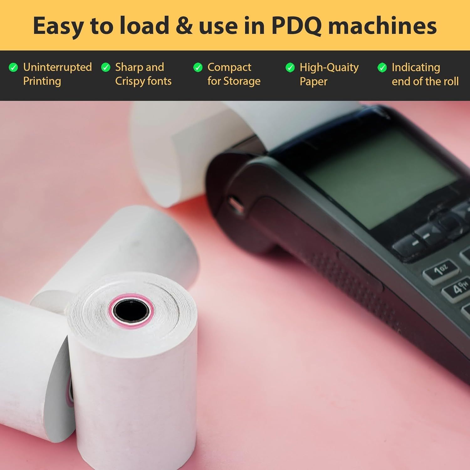 Thermal Paper Roll with 100 Pack, 57x40 Till Rolls (100 Pack) - product gallery image 3