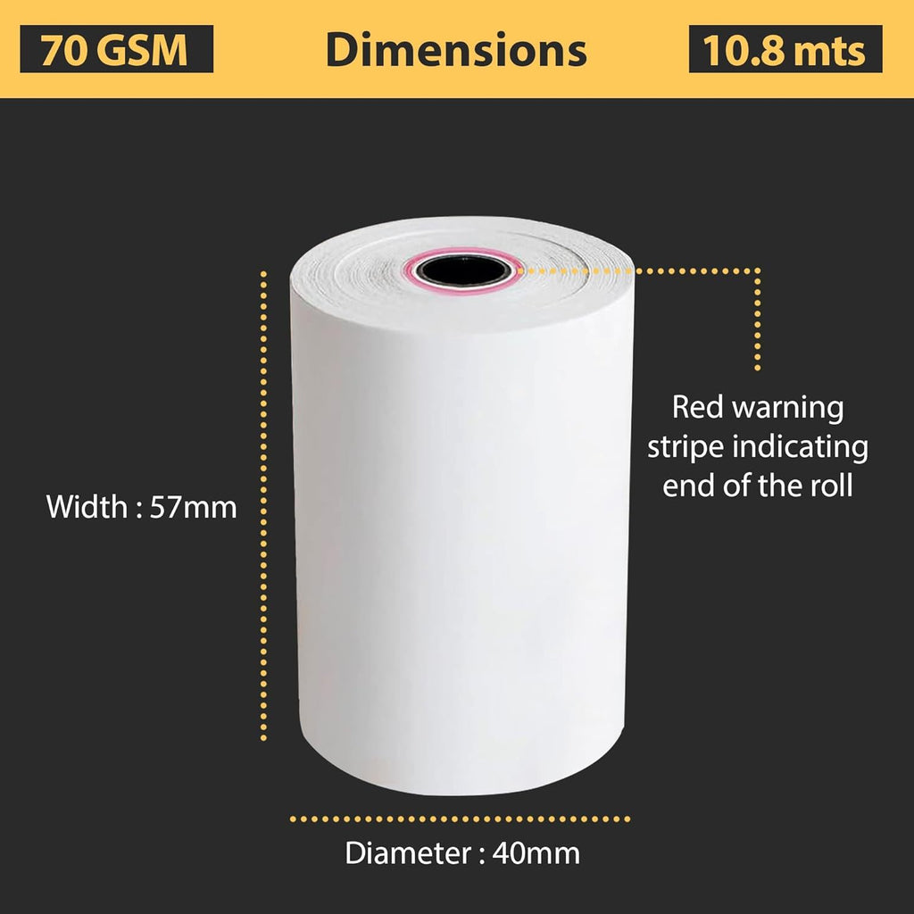 Thermal Paper Roll with 100 Pack, 57x40 Till Rolls (100 Pack) - product gallery image 4