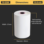 Thermal Paper Roll with 100 Pack, 57x40 Till Rolls (100 Pack) - product gallery image 4