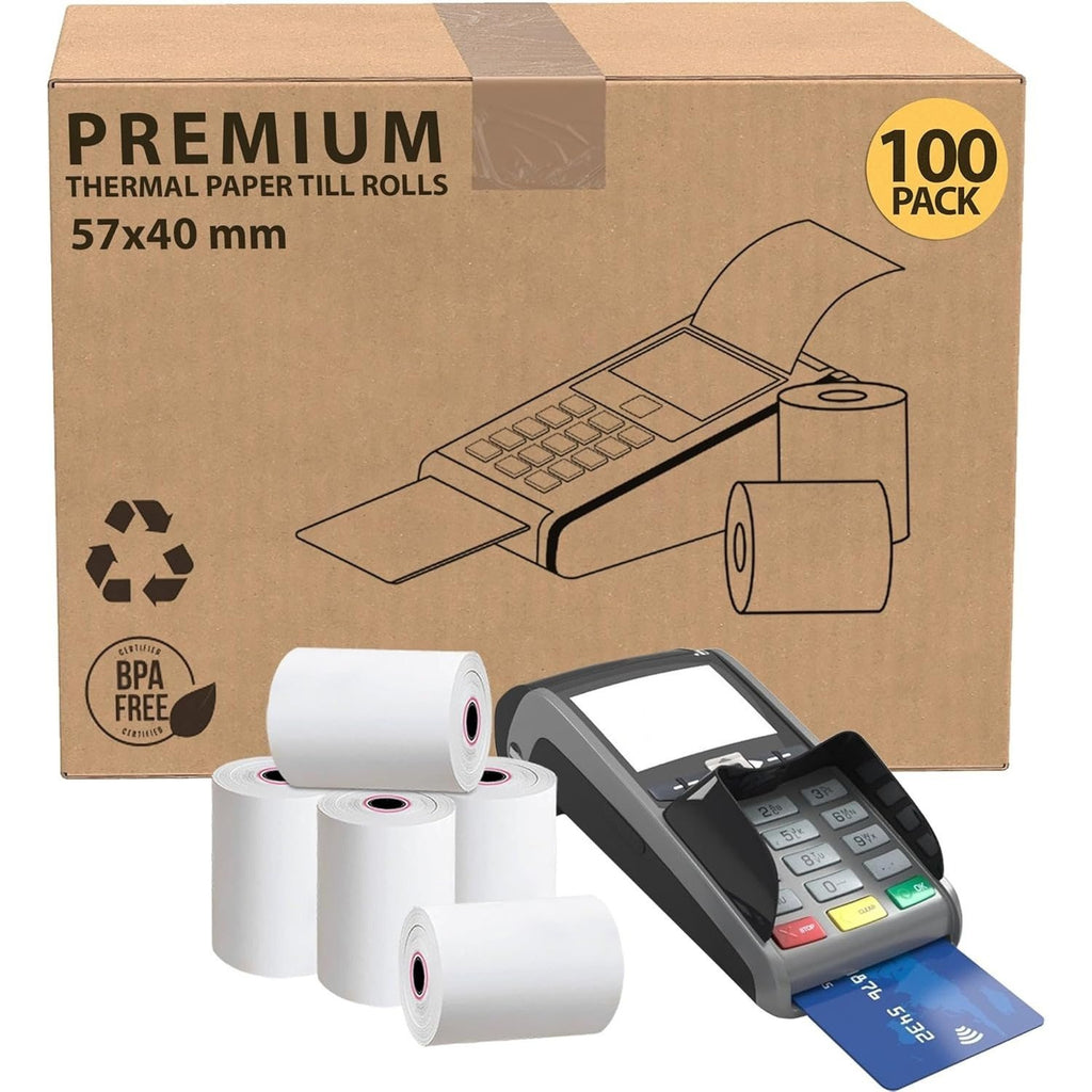 Thermal Paper Roll with 100 Pack, 57x40 Till Rolls (100 Pack) - product gallery image 5