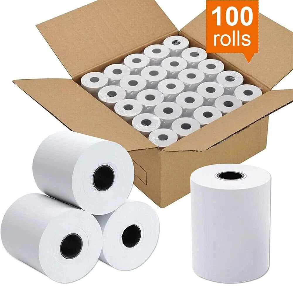 Thermal Paper Roll with 100 Pack, 57x40 Till Rolls (100 Pack)