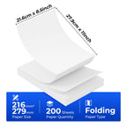 Thermal Paper with A4 Refill Sheets 8.5x11" No-Ink Printing - product gallery image 7