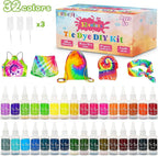 Tie Dye Kit with 120ml, Cotton, Colours Complete Squeeze Bottles, Rubber - product gallery image 12