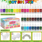 Tie Dye Kit with 120ml, Cotton, Colours Complete Squeeze Bottles, Rubber - product gallery image 6