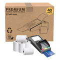 Till Roll with 10.8m, 40, Thermal Rolls 57x40mm 40-Pack BPA-Free Card