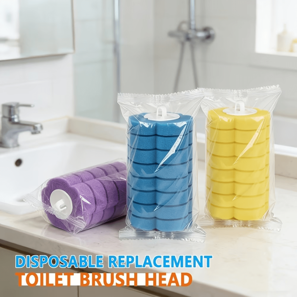 Toilet Cleaning Brush with 56 Pack, Disposable Replacement Heads Wand Refill Pads - product gallery image 2