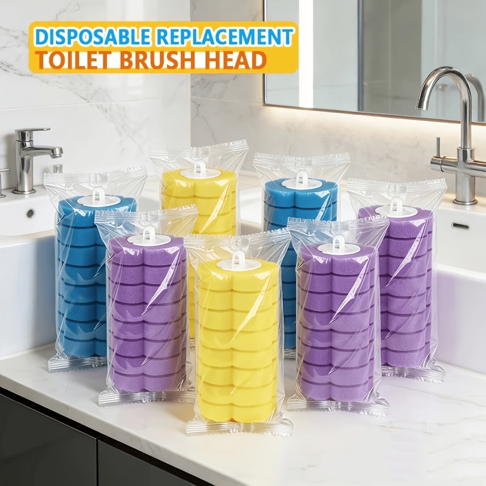 Toilet Cleaning Brush with 56 Pack, Disposable Replacement Heads Wand Refill Pads - product gallery image 4