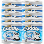 Toilet Roll with 10 Pack, 40 Rolls, Soft Luxury Rolls Bulk Buy Quilted