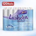 Toilet Roll with 120 Rolls Bulk 3-Ply Quilted Ultra-Soft Sheets