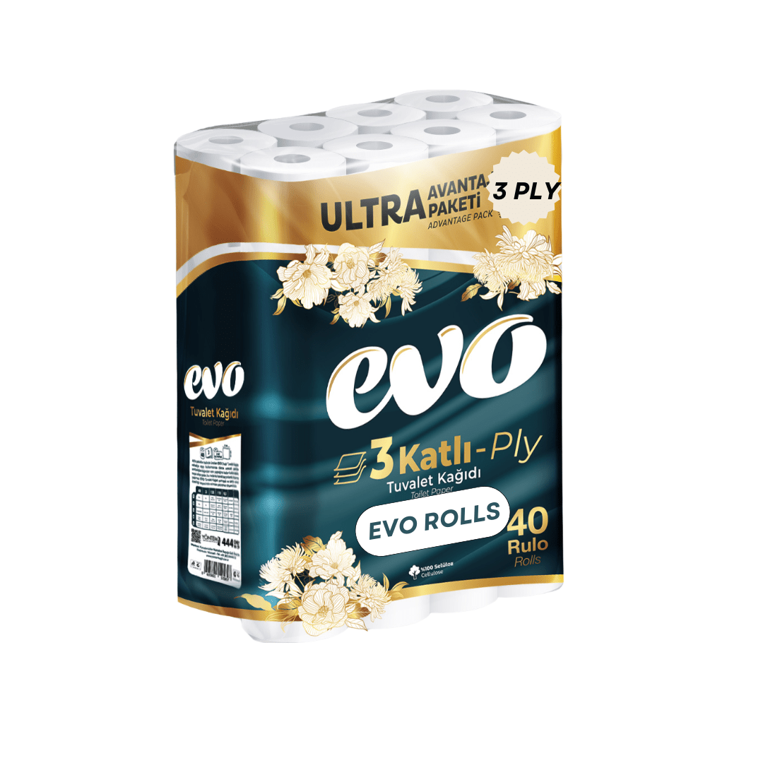 Toilet Roll with 120 Rolls Bulk Buy Rolls 3-Ply EVO - product gallery image 3
