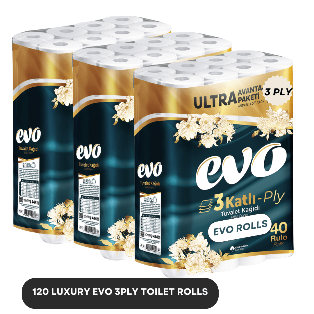 Toilet Roll with 120 Rolls Bulk Buy Rolls 3-Ply EVO - product gallery image 4