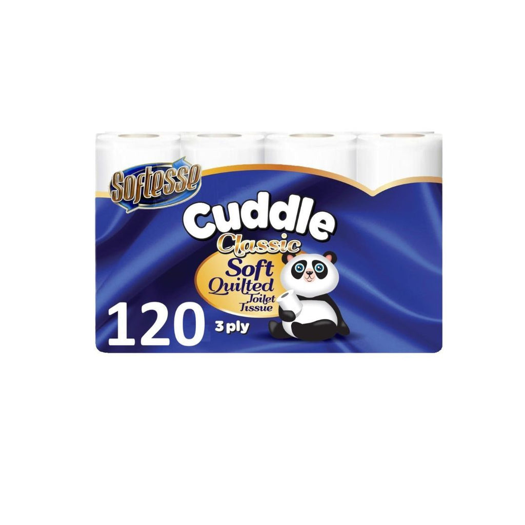 Toilet Roll with 120 Rolls, Panda Quilted Soft 3-Ply 120-Roll Bulk Pack - product gallery image 3