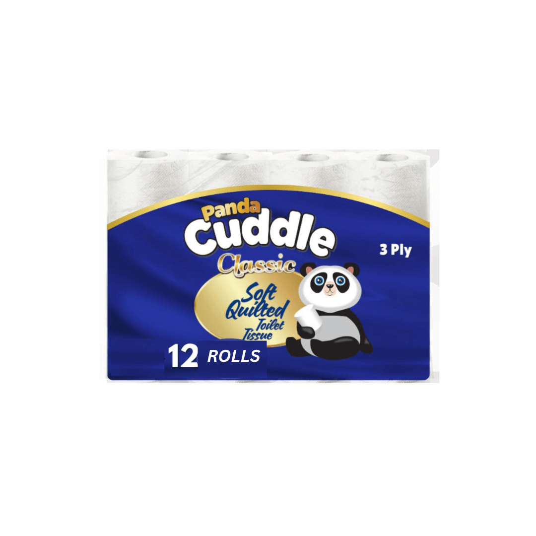 Toilet Roll with 120 Rolls, Panda Quilted Soft 3-Ply 120-Roll Bulk Pack - product gallery image 4