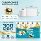 Toilet Roll with 18 Pack, Little Duck Coconut 18PK - product gallery image 2