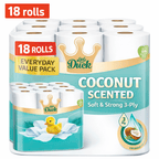 Toilet Roll with 18 Pack, Little Duck Coconut 18PK - product gallery image 6