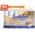 Toilet Tissue with 96 Rolls, Lusheen Shea Butter 96R, Rolls 3-Ply Extra Long Sheets Soft