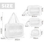 Toiletry Bag with Waterproof, 4pcs, LIVHOME Clear PVC 4pcs Waterproof Transparent - product gallery image 15