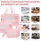 Toiletry Bag with Waterproof, 4pcs, LIVHOME Clear PVC 4pcs Waterproof Transparent - product gallery image 8