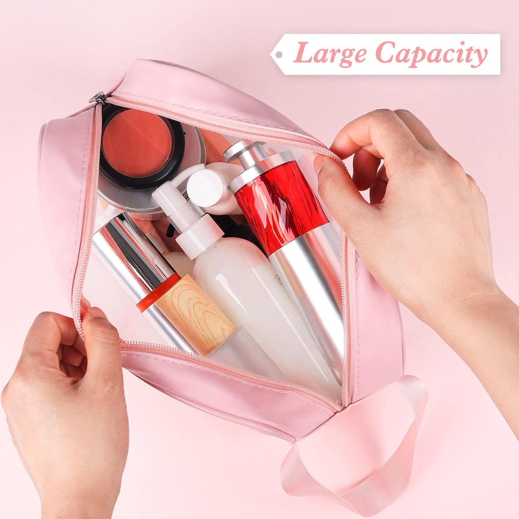 Toiletry Bag with Waterproof, 4pcs, Taylor Brown Clear PVC 4pcs Waterproof - product gallery image 2
