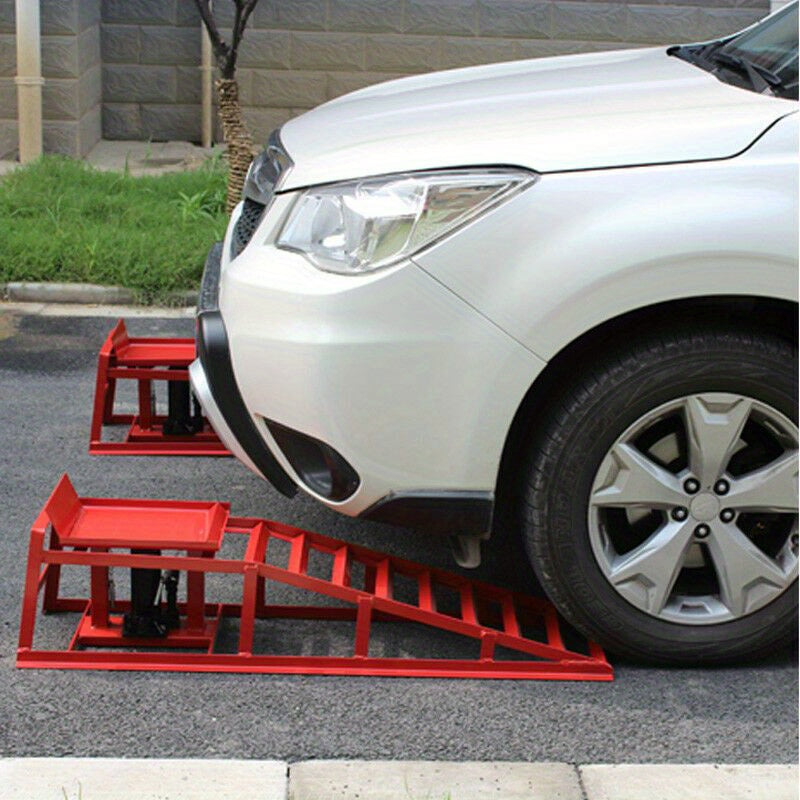 Ton 2pcs Car Ramps Heavy Duty Garage with 4Ton Vehicle Ramp - product gallery image 13