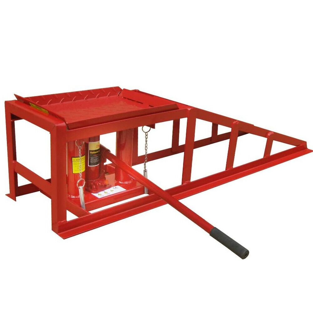Ton 2pcs Car Ramps Heavy Duty Garage with 4Ton Vehicle Ramp - product gallery image 19
