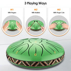 Tongue Drum with 11 Notes, Steel Inch Notes Handpan Percussion Instrument - product gallery image 14