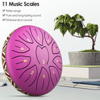 Tongue Drum with 11 Notes, Steel Inch Notes Handpan Percussion Instrument - product gallery image 23