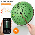 Tongue Drum with 11 Notes, Steel Inch Notes Handpan Percussion Instrument - product gallery image 8