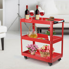 Tool Trolley with Wheels, Lockable, Heavy Duty Tier Cart Wheels Garage - product gallery image 6