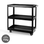 Tool Trolley with Wheels, Lockable, Heavy Duty Tier Cart Wheels Garage - product gallery image 9