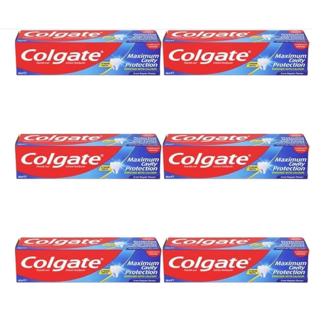 Toothpaste with 100ml 6 pack, Colgate Maximum Cavity Protection Mint Flavour - product gallery image 5