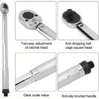 Torque Wrenche with Wheels, 46.5cm, Wrench 1/2" Drive 28–210 Nm Dual-Direction - product gallery image 6