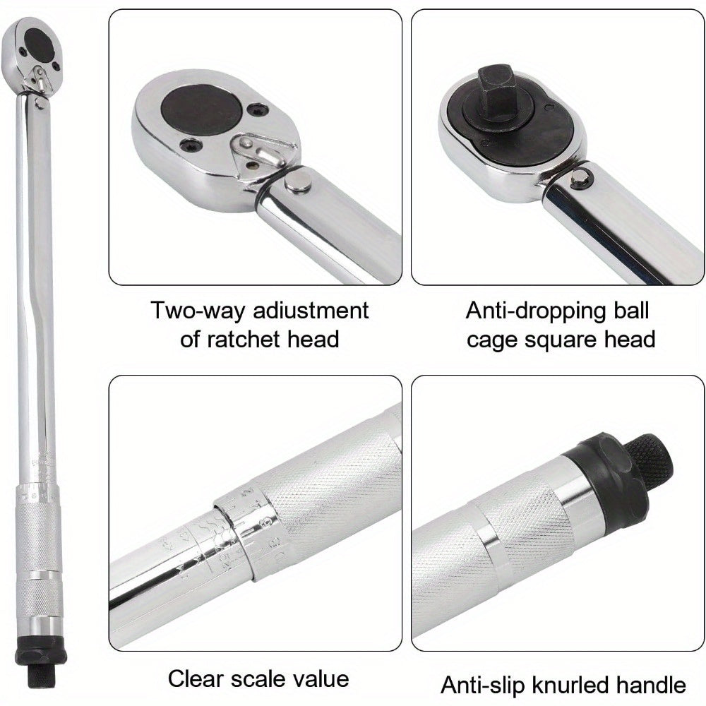 Torque Wrenche with Wheels, 46.5cm, Wrench 1/2" Drive 28–210 Nm Dual-Direction - product gallery image 6