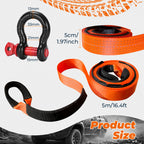 Tow & Recovery Rope with Off-Road Kit High Strength Hooks Storage - product gallery image 13
